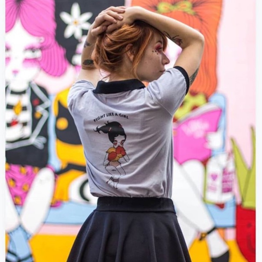 Valfre “Fight like a girl” top